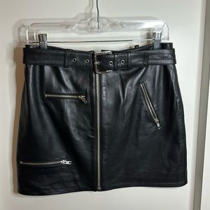 Revolve real leather skirt (House of Harlow)